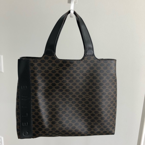 Celine vintage tote black Macadam - Picture 1 of 9